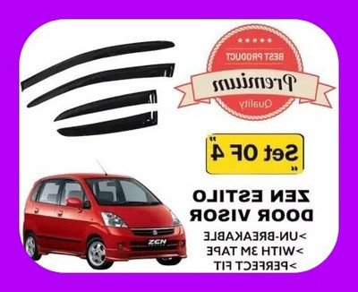 ANiiTEK For Non-convertibles Front, Rear Wind Deflector(Tinted Maruti Zen Estilo)