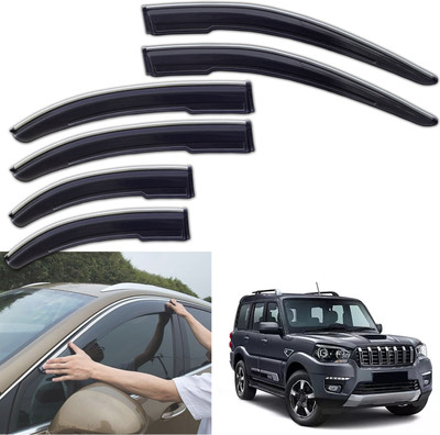 motobridge For Non-convertibles Front, Rear Wind Deflector(Tinted Mahindra Scorpio)