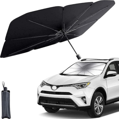 FIMONZA WORLD Dashboard Sun Shade For Universal For Car(Black)