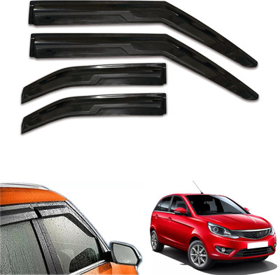 motobridge For Non-convertibles Front, Rear Wind Deflector(Tinted Tata Bolt)