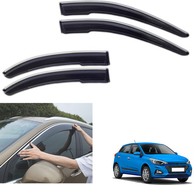 motobridge For Non-convertibles Front, Rear Wind Deflector(Tinted Hyundai Elite i20 Asta 1.2)