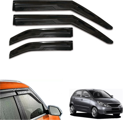 motobridge For Non-convertibles Front, Rear Wind Deflector(Tinted Tata Indica Vista)