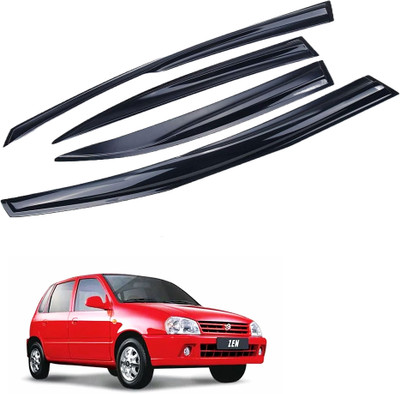 shau For Non-convertibles Front, Rear Wind Deflector(Clear Maruti Zen)