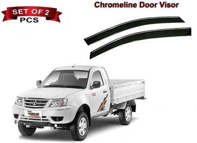 motobridge For Front, Rear Wind Deflector(Tinted Tata Yodha Pickup Eco Diesel)