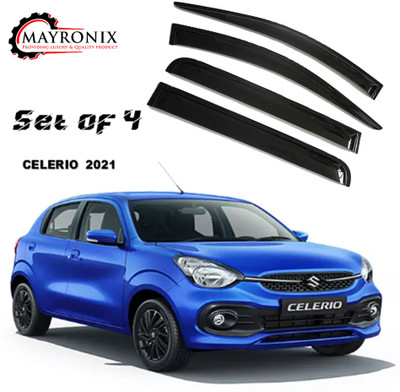 Mayronix For Non-convertibles Front, Rear Wind Deflector(Tinted Maruti Celerio LDi)