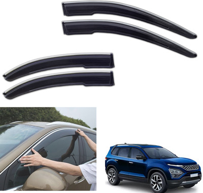 motobridge For Non-convertibles Front, Rear Wind Deflector(Tinted Tata Safari VTT LX)