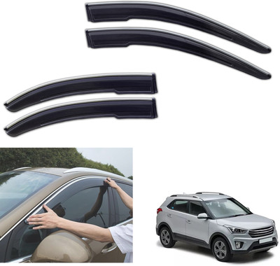 PEEPS STORE For Non-convertibles Front, Rear Wind Deflector(Tinted Hyundai Creta 1.6 CRDi SX)