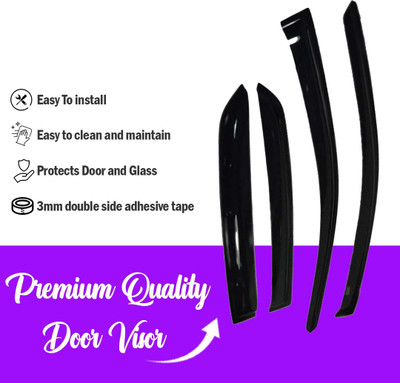 GENFRID For Non-convertibles Front, Rear Wind Deflector(Tinted MAHINDRA Xylo D2)