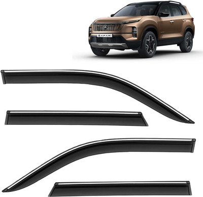 Kingsway For Non-convertibles Front, Rear Wind Deflector(Tinted Tata Safari)