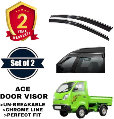 VIZOLT For Non-convertibles Front Wind Deflector(Tinted Tata NA)