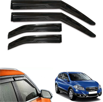 motobridge For Non-convertibles Front, Rear Wind Deflector(Tinted Maruti S-Cross)