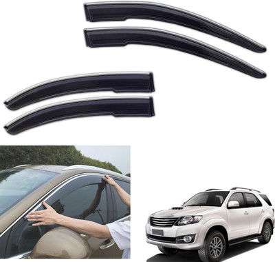 motobridge For Non-convertibles Front, Rear Wind Deflector(Tinted Toyota Fortuner 2.7 2WD MT Petrol)
