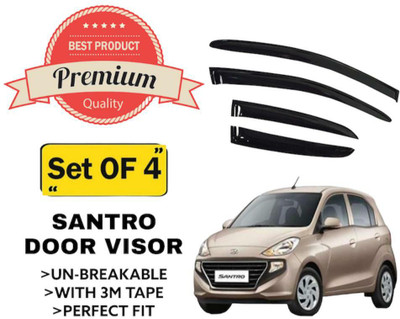 Dylon For Non-convertibles Front Wind Deflector(Tinted HYUNDAI Santro)