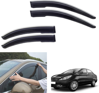 PEEPS STORE For Non-convertibles Front, Rear Wind Deflector(Tinted Tata Indigo Manza)