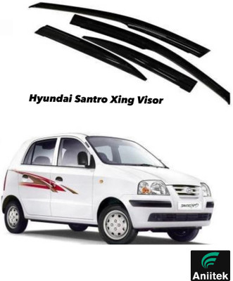 ANiiTEK For Non-convertibles Rear, Front Wind Deflector(Tinted Hyundai Santro)