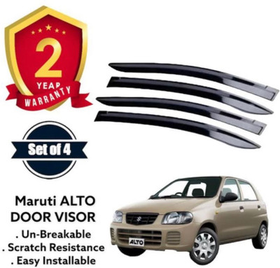ANiiTEK For Non-convertibles Rear, Front Wind Deflector(Tinted Maruti Alto)