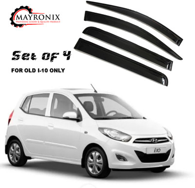 Mayronix For Non-convertibles Front, Rear Wind Deflector(Tinted HYUNDAI i10)