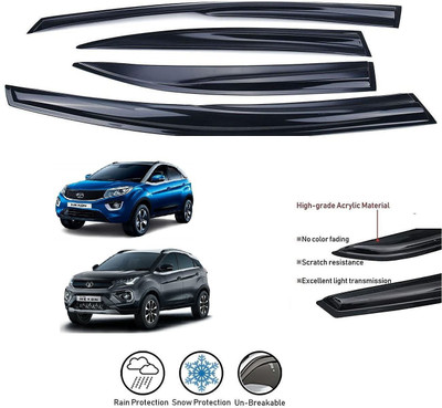 motobridge For Non-convertibles Front, Rear Wind Deflector(Tinted Tata Nexon, Nexon EV XM)