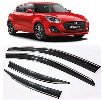 MOTOSHIELD For Non-convertibles Front Wind Deflector(Tinted Hyundai Swift)
