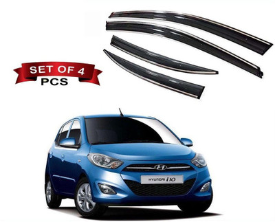 motobridge For Non-convertibles Front, Rear Wind Deflector(Tinted Hyundai i20)