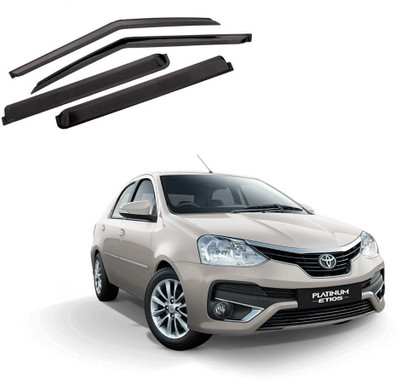 GAURIENTERPRIES For Convertibles Front, Rear Wind Deflector(Tinted Toyota Etios)