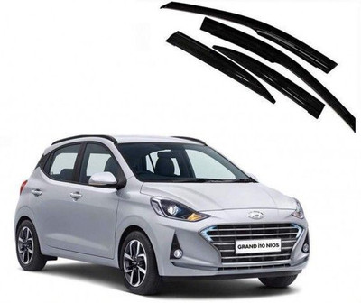 motobridge For Non-convertibles Front, Rear Wind Deflector(Tinted HYUNDAI Grand I10 Nios Asta 1.2 Kappa VTVT)