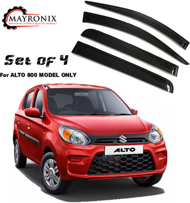 Mayronix For Non-convertibles Front, Rear Wind Deflector(Tinted Maruti Alto 800)