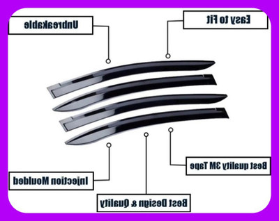 ANiiTEK For Non-convertibles Rear, Front Wind Deflector(Tinted Tata Indigo)