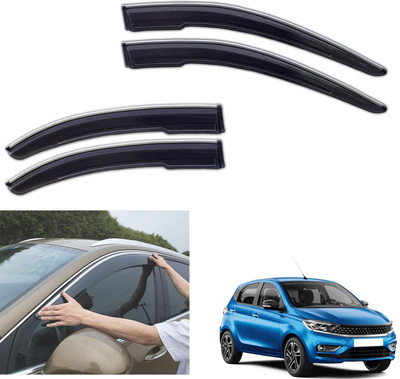 motobridge For Non-convertibles Front, Rear Wind Deflector(Tinted Tata Tiago)