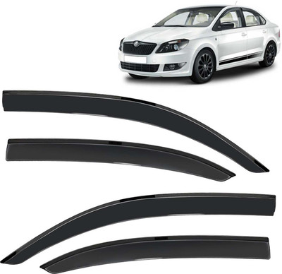 Kingsway For Non-convertibles Front, Rear Wind Deflector(Tinted Skoda Rapid)