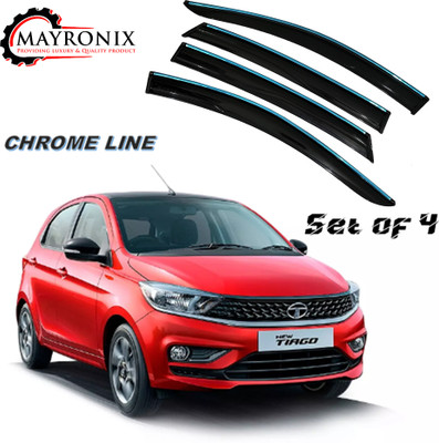Mayronix For Non-convertibles Front, Rear Wind Deflector(Tinted Tata Tiago)