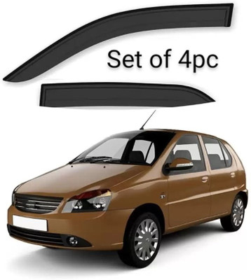motobridge For Non-convertibles Rear, Front Wind Deflector(Clear Tata Indica)