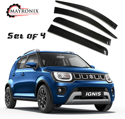 Mayronix For Non-convertibles Front, Rear Wind Deflector(Tinted Maruti Ignis 1.3 Zeta)