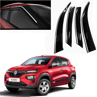 Ds enterprise For Non-convertibles Front, Rear Wind Deflector(Tinted Renault Kwid)