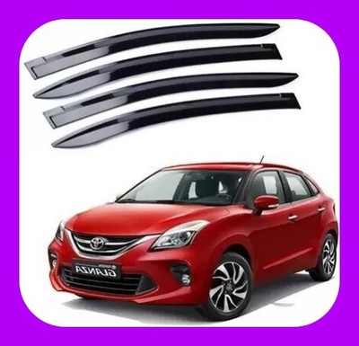 ANiiTEK For Non-convertibles Front, Rear Wind Deflector(Tinted Toyota Glanza G Petrol)
