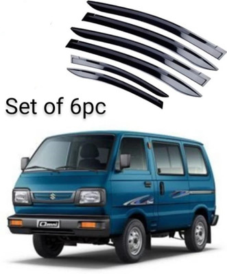 VKUNIVERSE For Non-convertibles Rear, Front Wind Deflector(Clear Maruti Omni)
