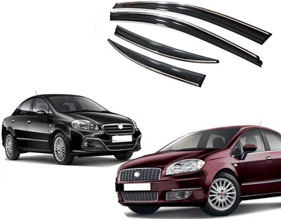 motobridge For Front, Rear Wind Deflector(Tinted Fiat Linea)