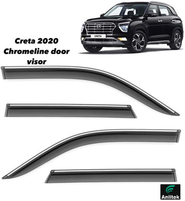 ANiiTEK For Non-convertibles Rear, Front Wind Deflector(Tinted Hyundai Creta 1.6 E)