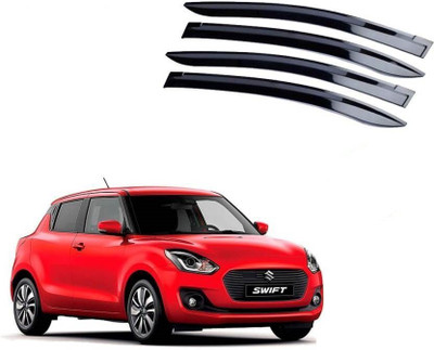 motobridge For Non-convertibles Front, Rear Wind Deflector(Tinted Maruti New Swift)