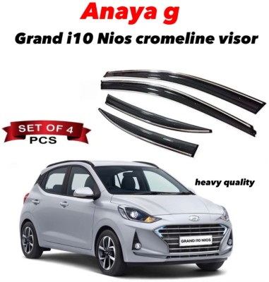 ANAYA G For Non-convertibles Rear, Front Wind Deflector(Tinted Hyundai Grand i10 Nios AMT Sportz CRDi Diesel)