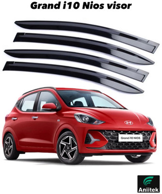ANiiTEK For Non-convertibles Rear, Front Wind Deflector(Tinted Hyundai Grand i10 Nios Asta Petrol, Grand i10 Nios AMT Magna Petrol)