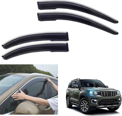 PEEPS STORE For Non-convertibles Front, Rear Wind Deflector(Tinted Mahindra Scorpio S8 8 Seater)