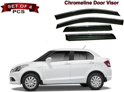motobridge For Front, Rear Wind Deflector(Tinted Maruti Swift Dzire)