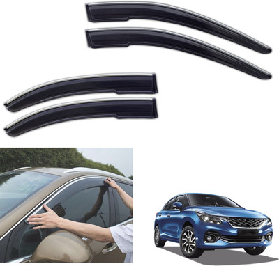 motobridge For Non-convertibles Front, Rear Wind Deflector(Tinted Maruti Baleno)