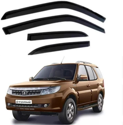 motobridge For Non-convertibles Rear, Front Wind Deflector(Clear Tata Safari)
