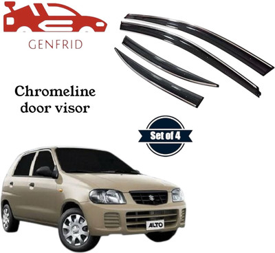 GENFRID For Non-convertibles Rear, Front Wind Deflector(Tinted Maruti Alto)