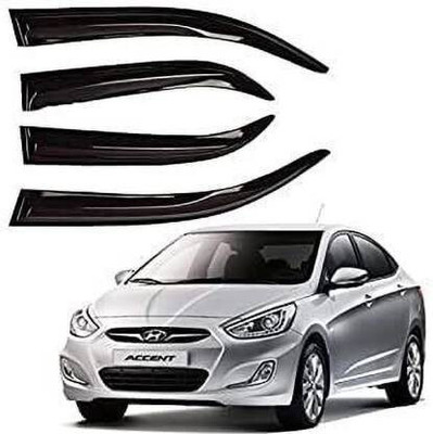 GAURIENTERPRIES For Front, Rear Wind Deflector(Tinted Hyundai Accent)
