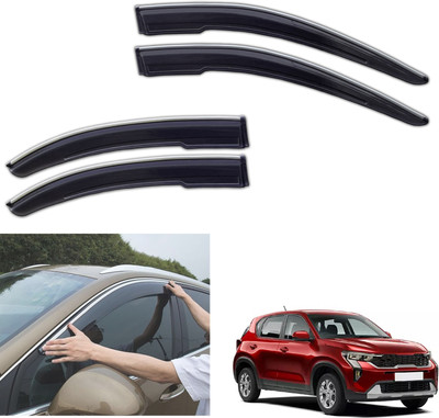 motobridge For Non-convertibles Front, Rear Wind Deflector(Tinted Kia Sonet)