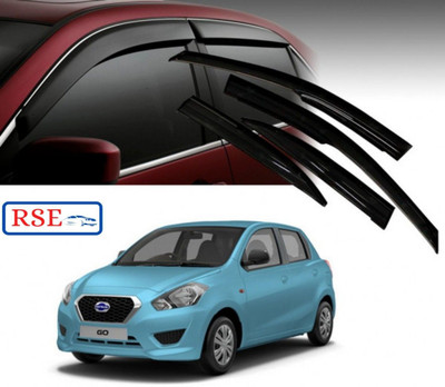 motobridge For Front, Rear Wind Deflector(Tinted Datsun Datsun GO D Petrol, Datsun GO Datsun GO A Petrol, Datsun GO T VDC Petrol)