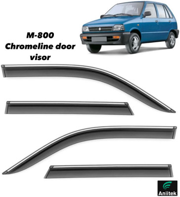 ANiiTEK For Non-convertibles Rear, Front Wind Deflector(Tinted Maruti 800)